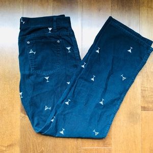J Crew Martini Blue Corduroy Pant
